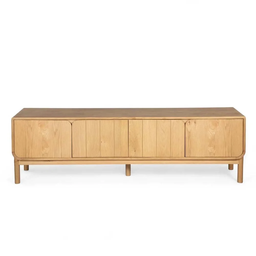 Mobile TV 180 cm 4 porte in rovere naturale Evasia
