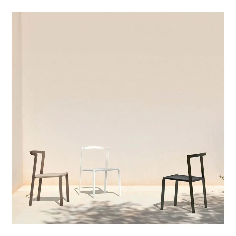 My your Push sedie con telaio in alluminio verniciato e sedile in textilene