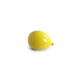 PALLONCINO IN CERAMICA GIALLO 12X16X11 CM