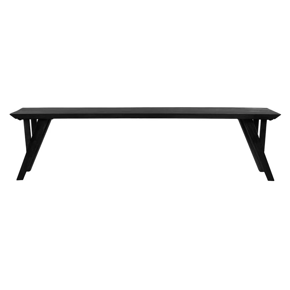 Panca HOPPER L 180 x L 40 x H 45 cm - nero
