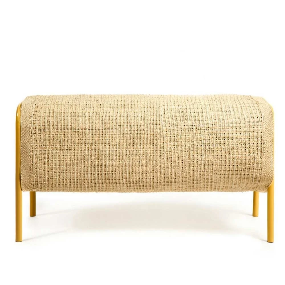 Panchina Mecato grezza naturale, giallo S