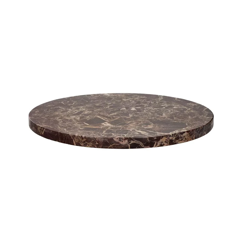 Piano d'appoggio CARRARA DIA 45 x H 1,5 cm - rosso