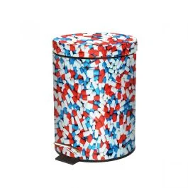 TOILETPAPER HOME PATTUMIERA IN METALLO E PLASTICA PILLS
