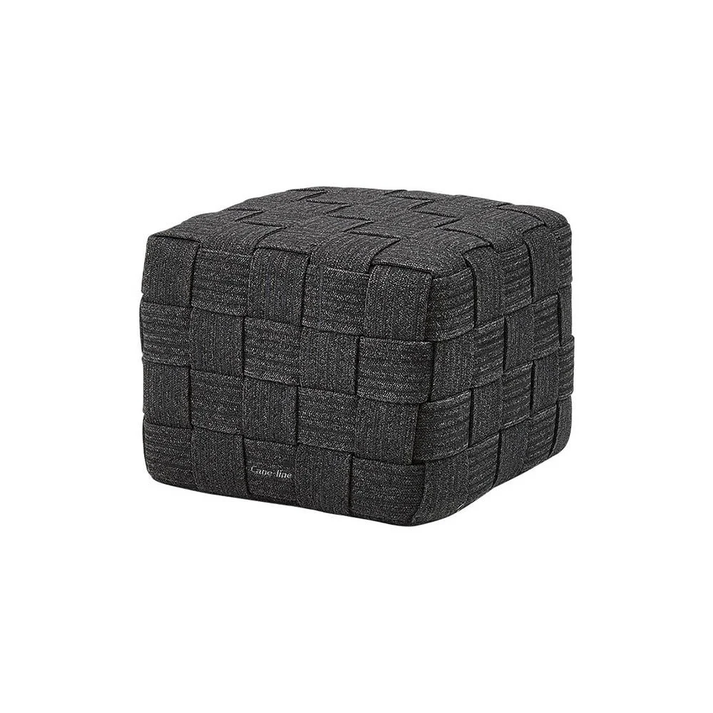 Poggiapiedi cubo nero
