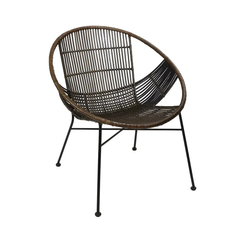 Poltrona CAPPUCINO L 70 x L 67 x H 79 cm - marrone scuro