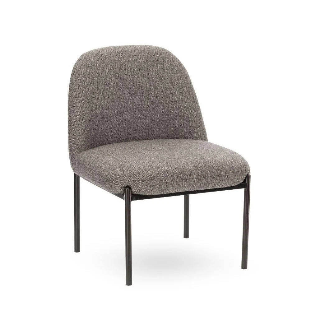 Poltrona Derby Tessuto Chevron grigio
