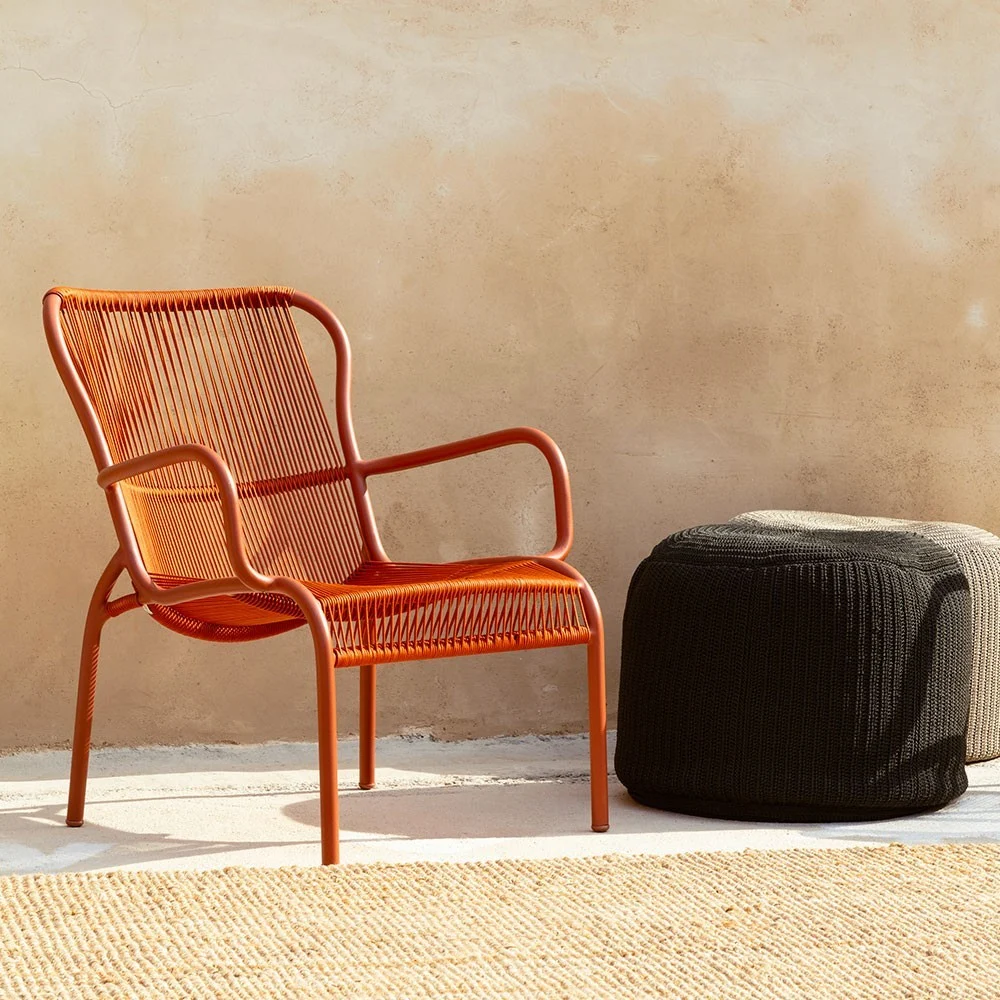 Poltrona lounge Loop terracotta