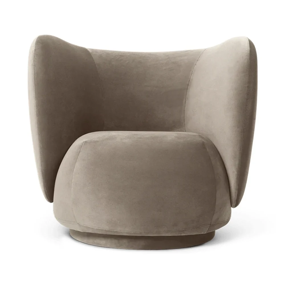 Poltrona Rico - Velours Riche Beige