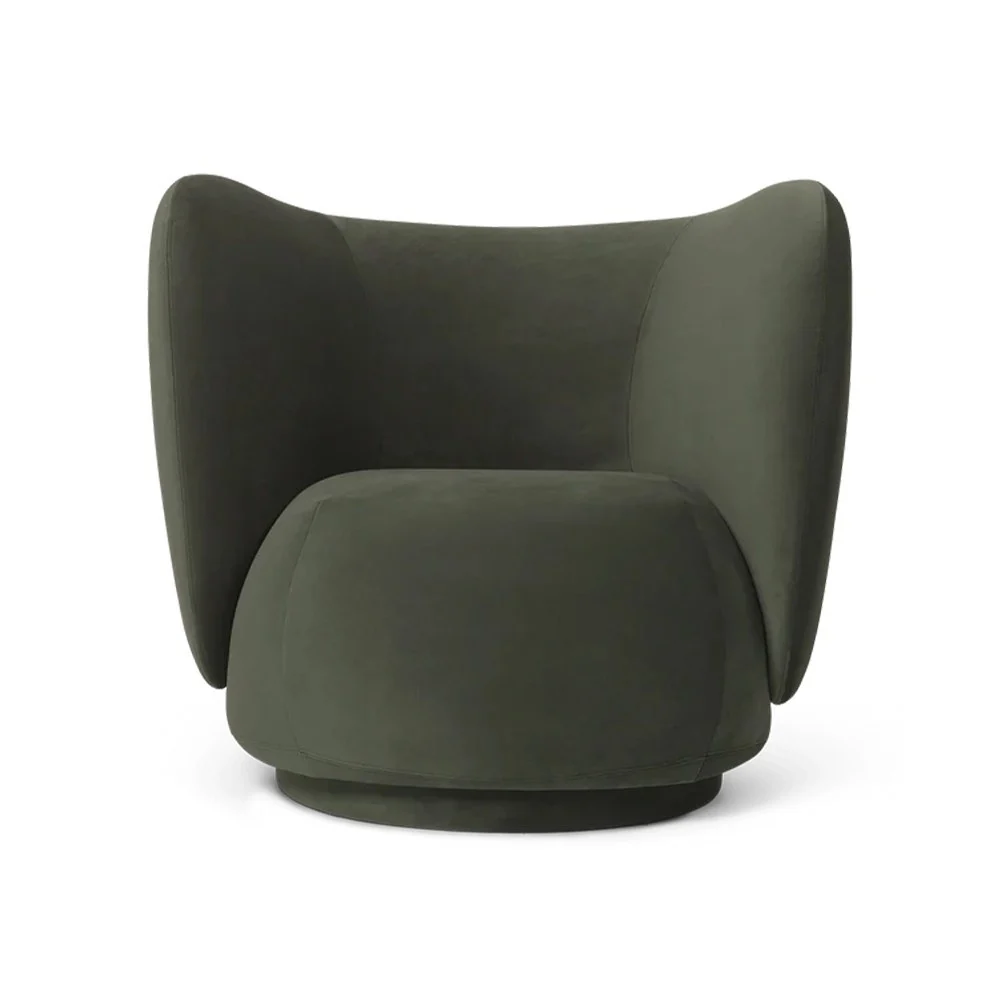 Poltrona Rico - Velours Riche Pin