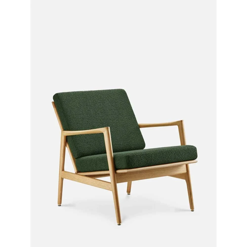 Poltrona Stefan - boucle Vert bouteille