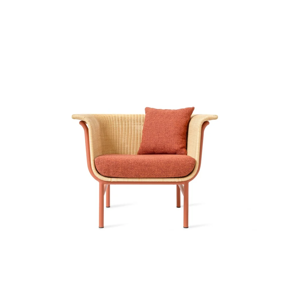Poltrona Wicked lounge Terracotta/Natural