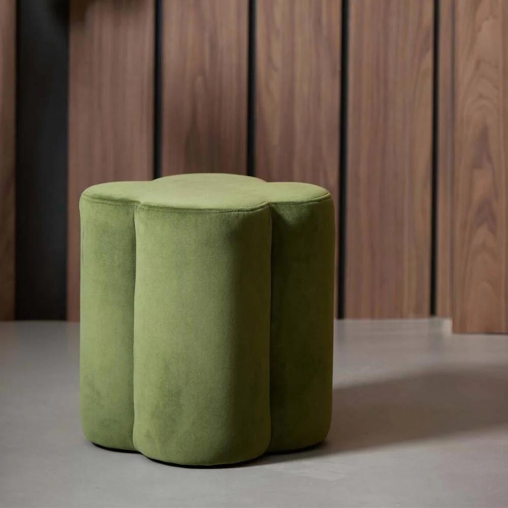 Pouf 38x38x45 cm NALANI verde oliva