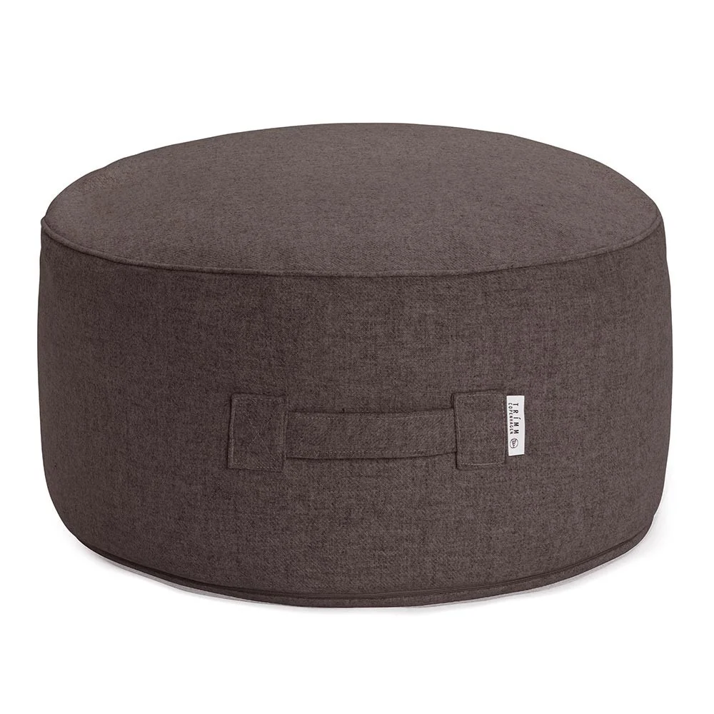 Pouf in lana marrone Tiny Moon