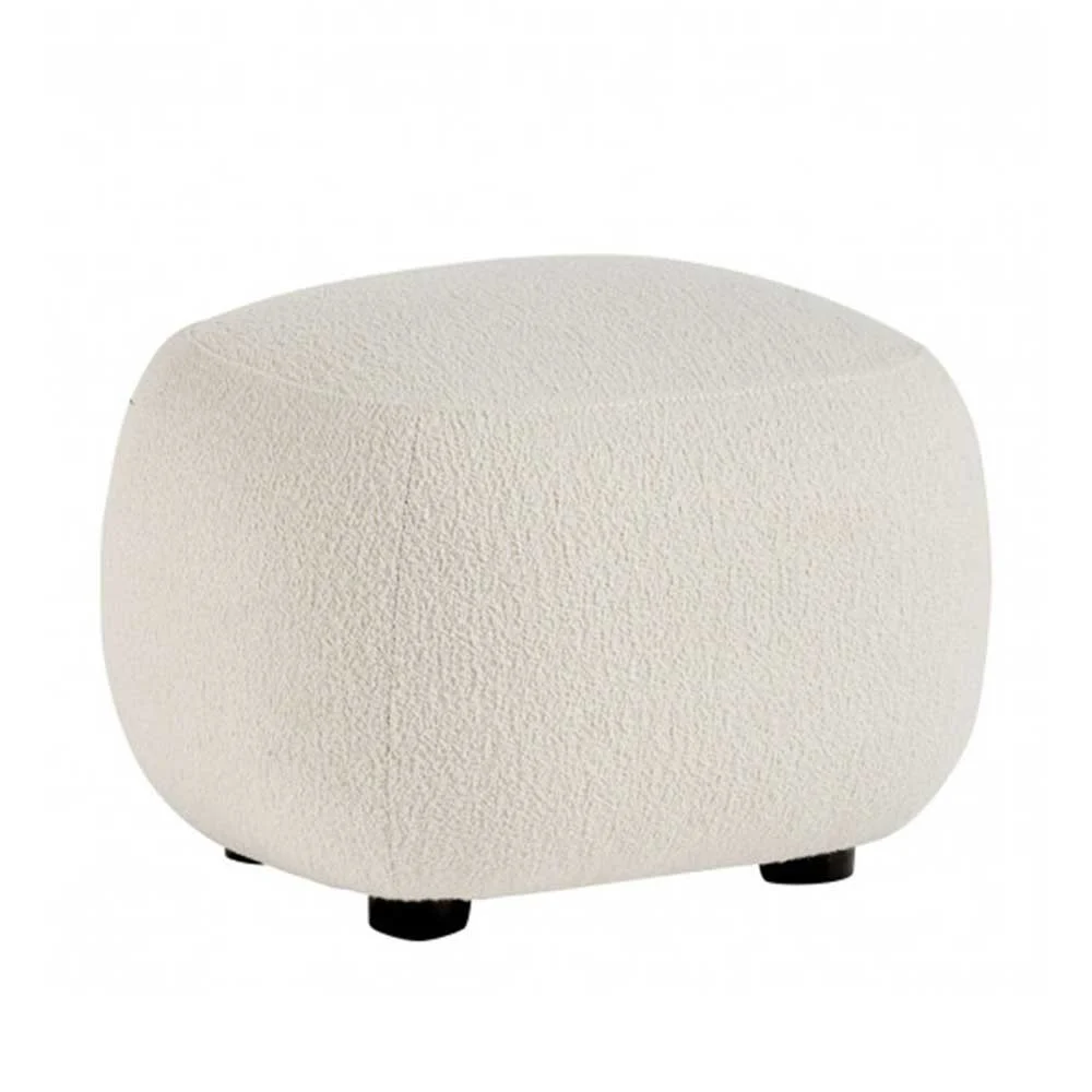 Pouf LISETTE in bouclette - Crema