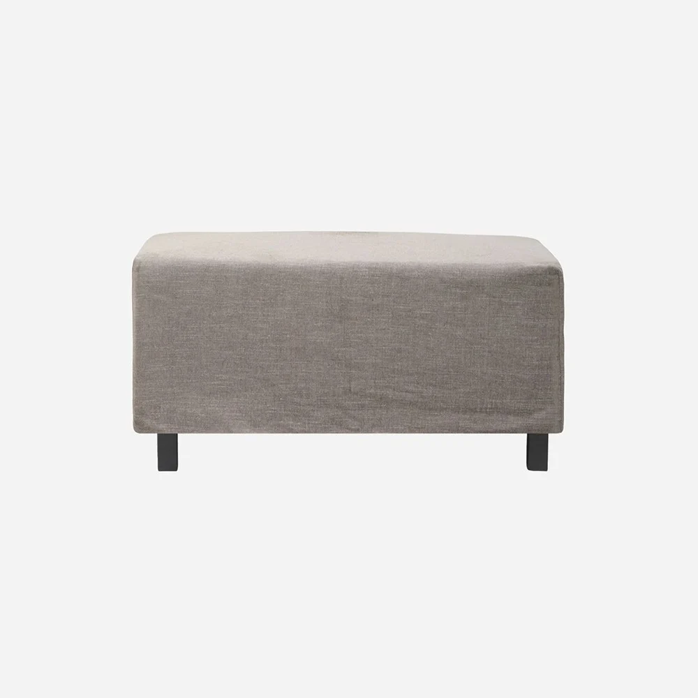 Pouf notte Hazel - Grigio/Marrone