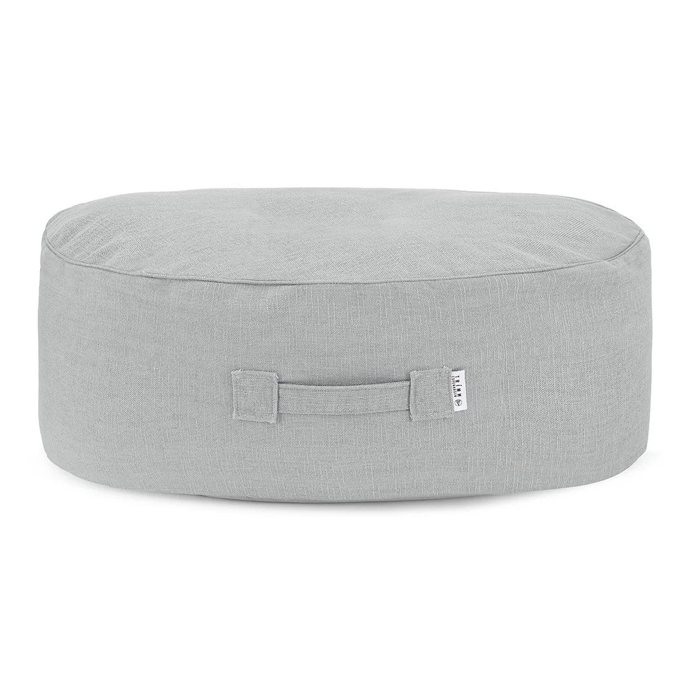 Pouf oblungo grigio Noah