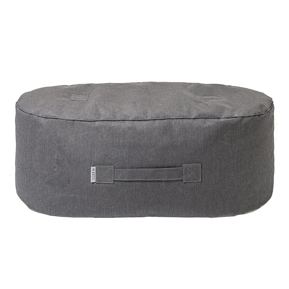 Pouf oblungo grigio