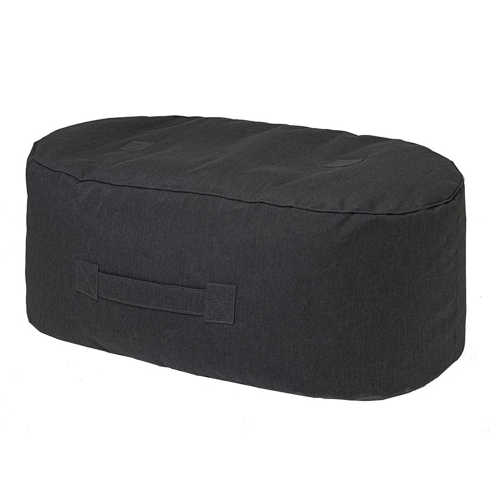 Pouf oblungo in grafite