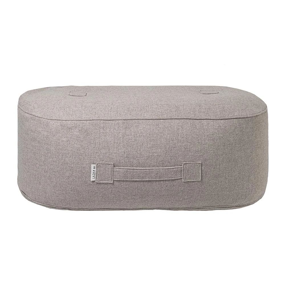 Pouf oblungo in lana del deserto