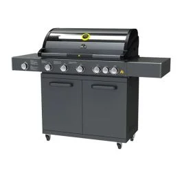 PRIME BARBECUE A GAS G5S 5 FUOCHI CON BACK BURNER E FORNELLO LATERALE