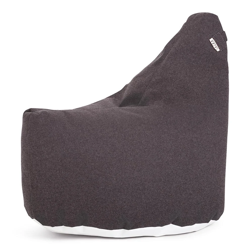 Satellite Lounge Ottoman in lana marrone