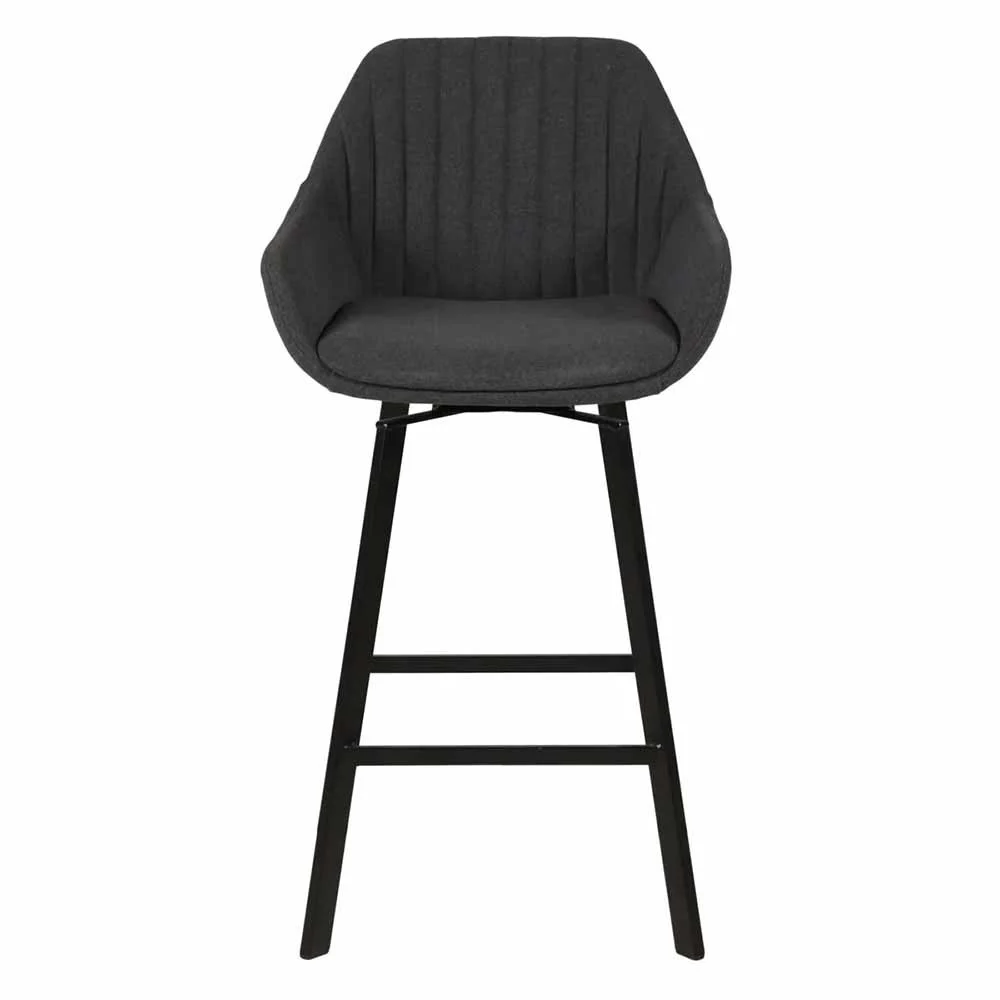 Sedia da bar girevole grigio scuro