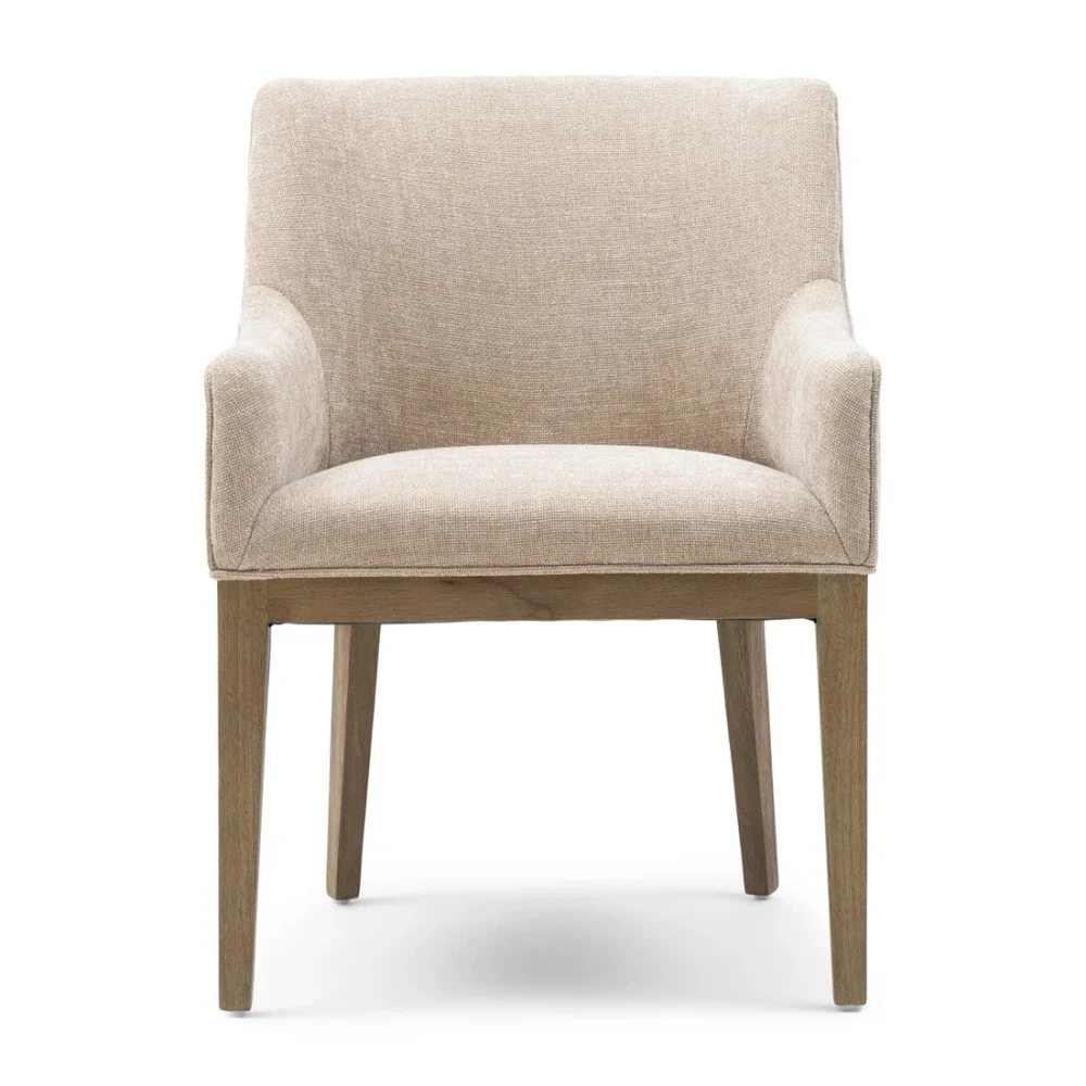 Sedia da pranzo con braccioli Whistler, Beige