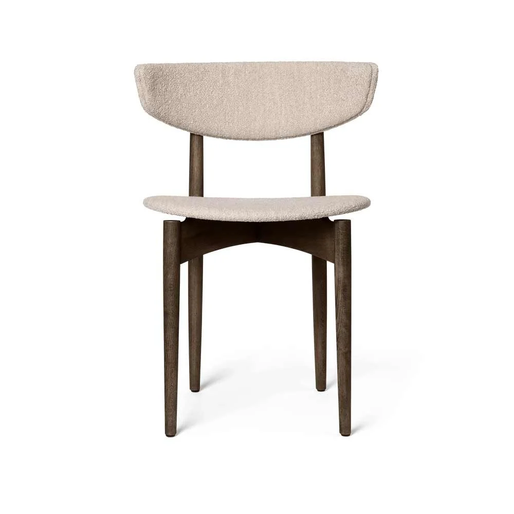 Sedia da pranzo Herman - Soft Bouclé Hêtre teinté foncé/naturel