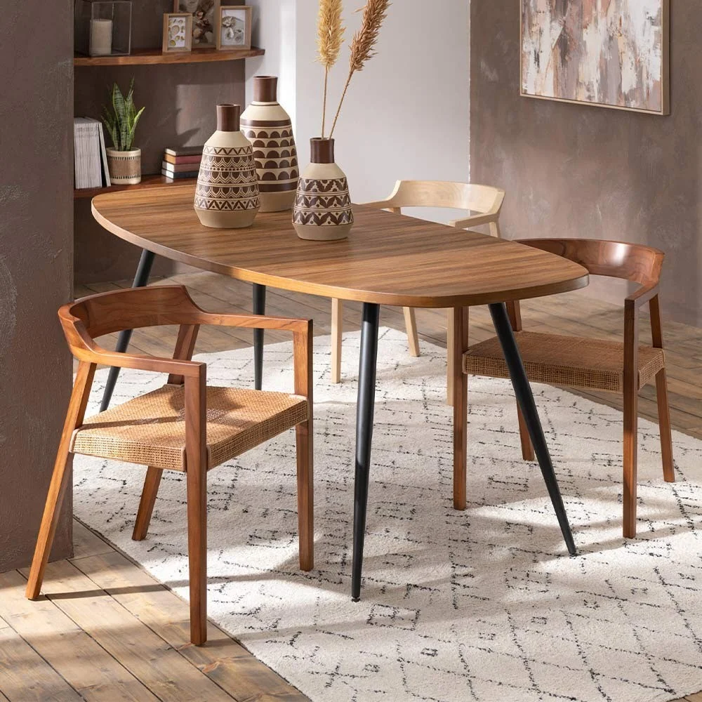 Sedia Emma in teak marrone