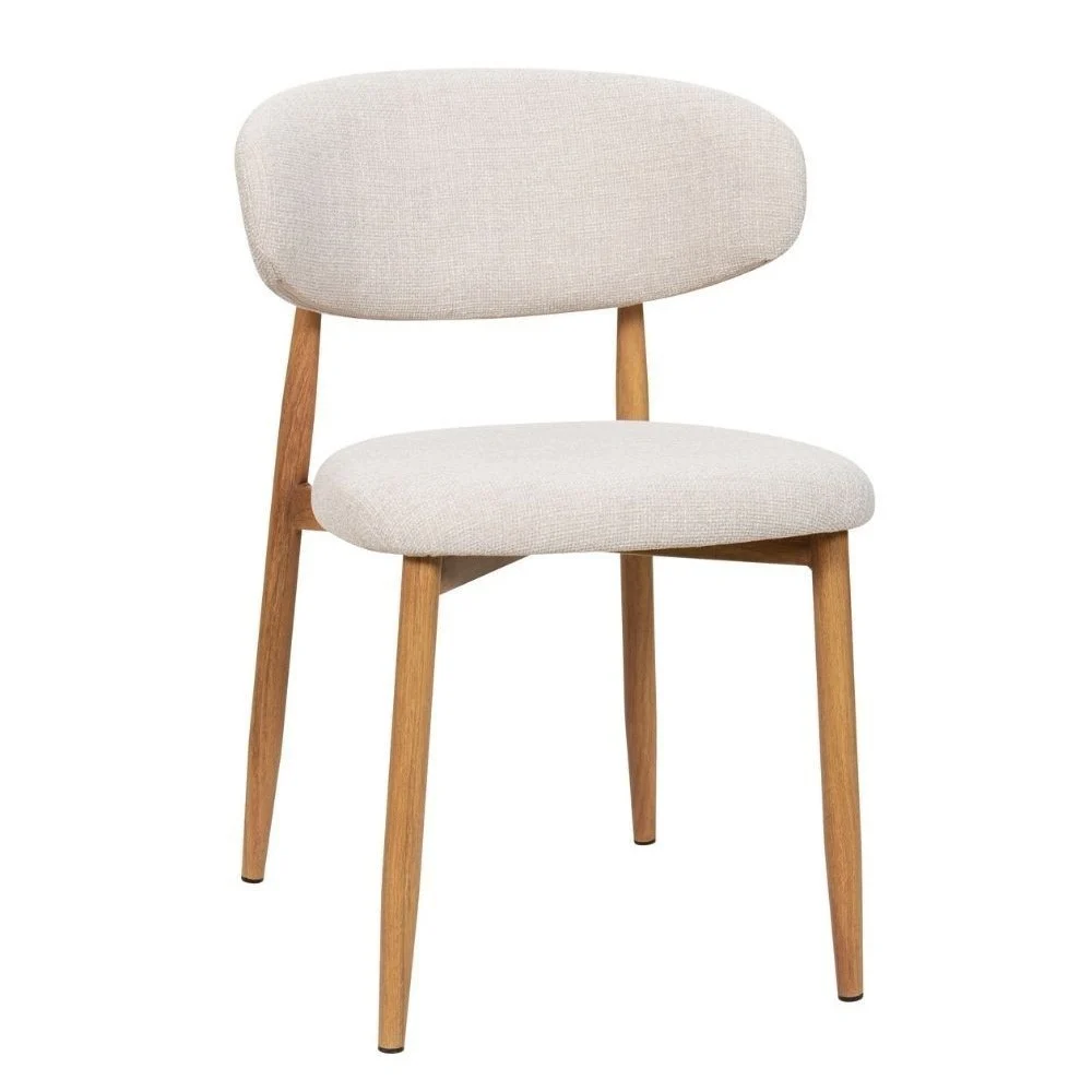Sedia Georgia Beige Gamba naturale