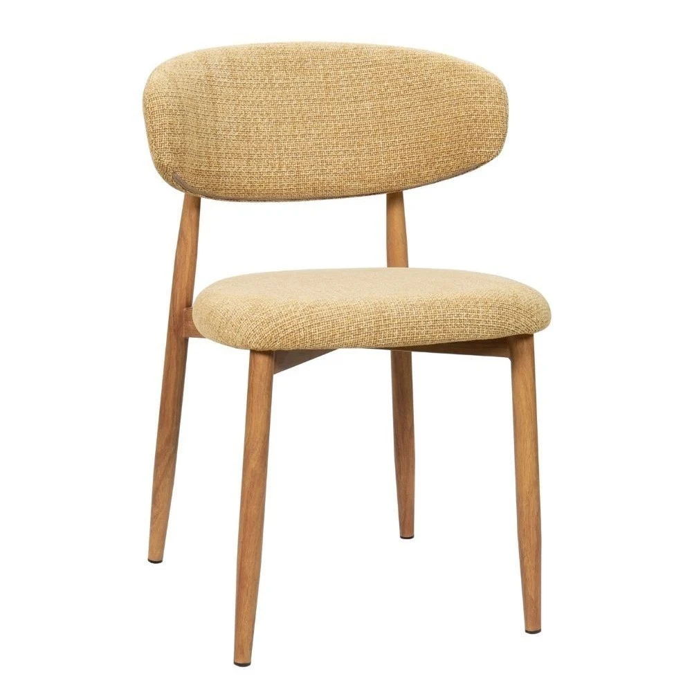 Sedia Georgia Mustard Gamba naturale