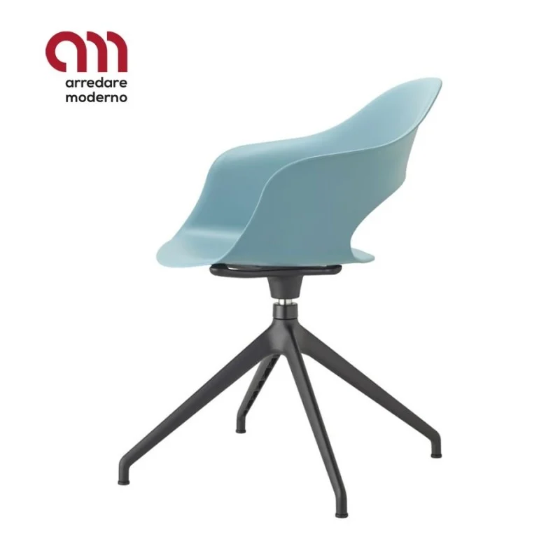 Sedia Lady B Scab Design girevole con scocca in tecnopolimero