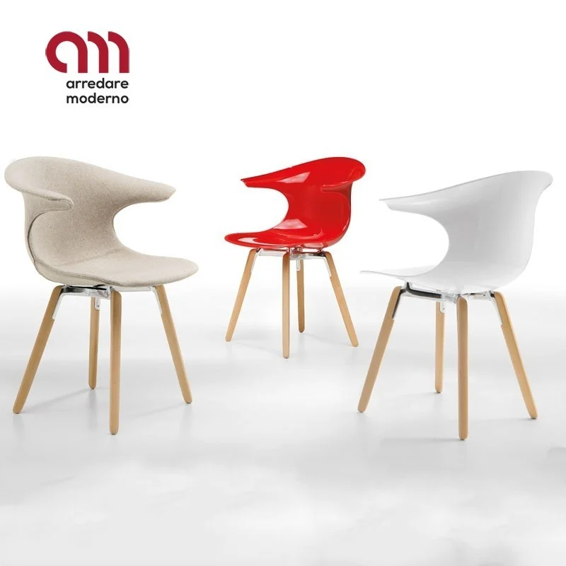 Sedia Loop Mono Wooden Legs Infiniti Design