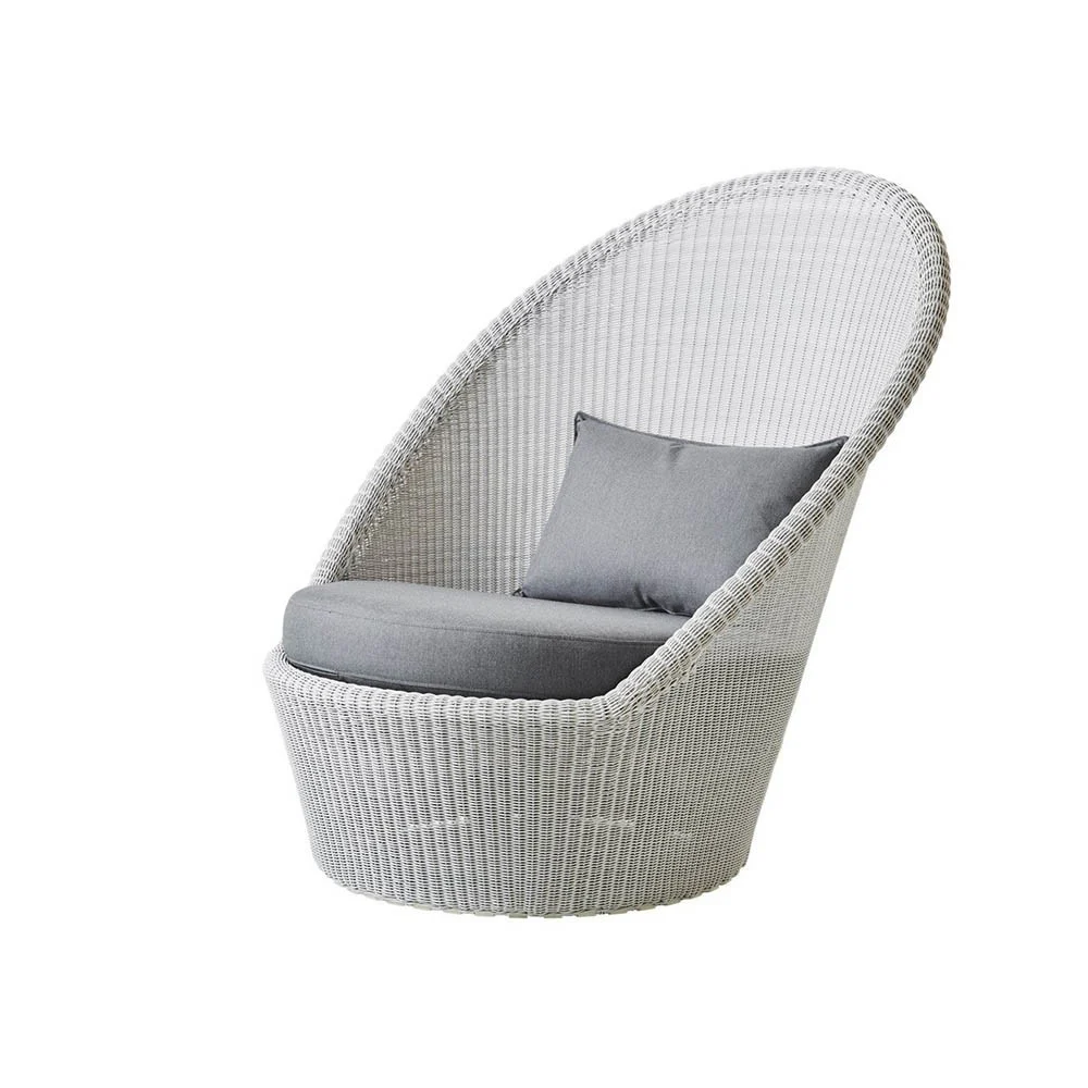 Sedia lounge Kingston grigio chiaro