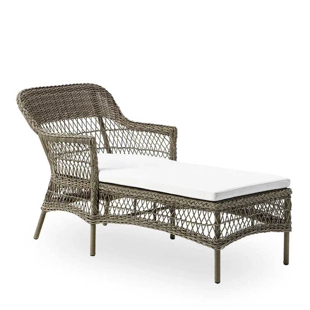 Sedia lounge Olivia grigio antico