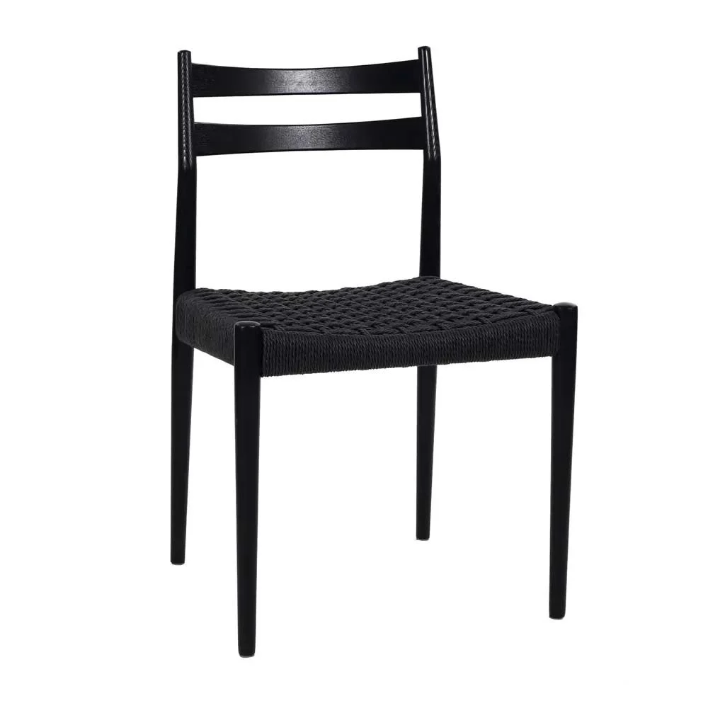 Sedia Minou L 51,5 x L 51,5 x H 80 cm - nera