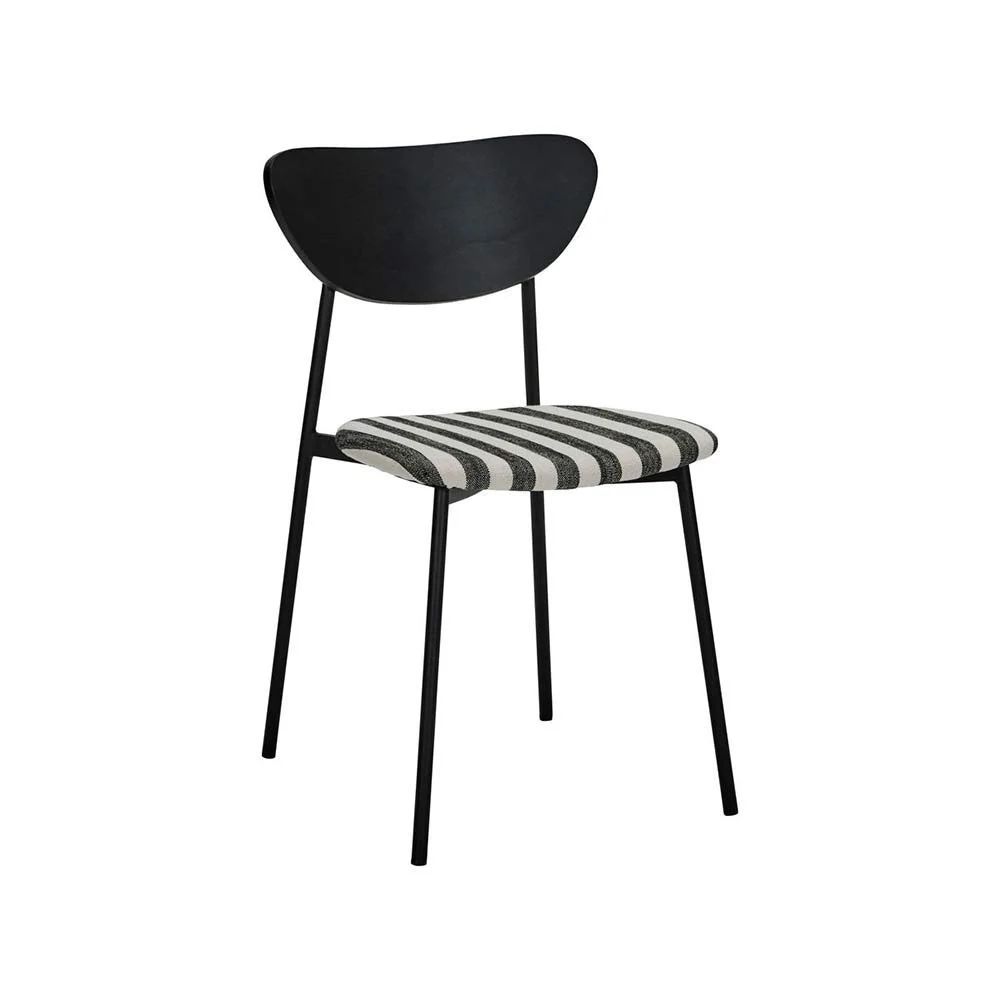 Sedia Must - Nero/bianco sporco