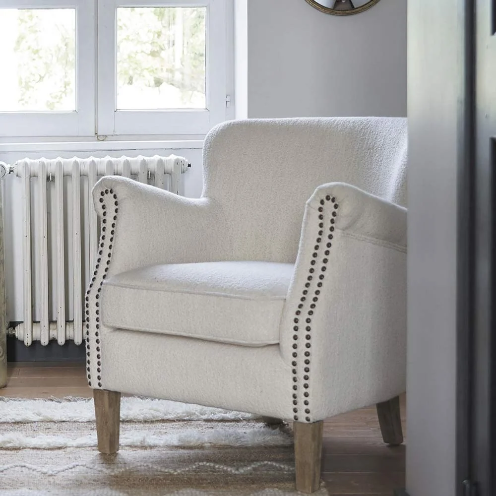 Sedia riccia CLAUDE - Crema