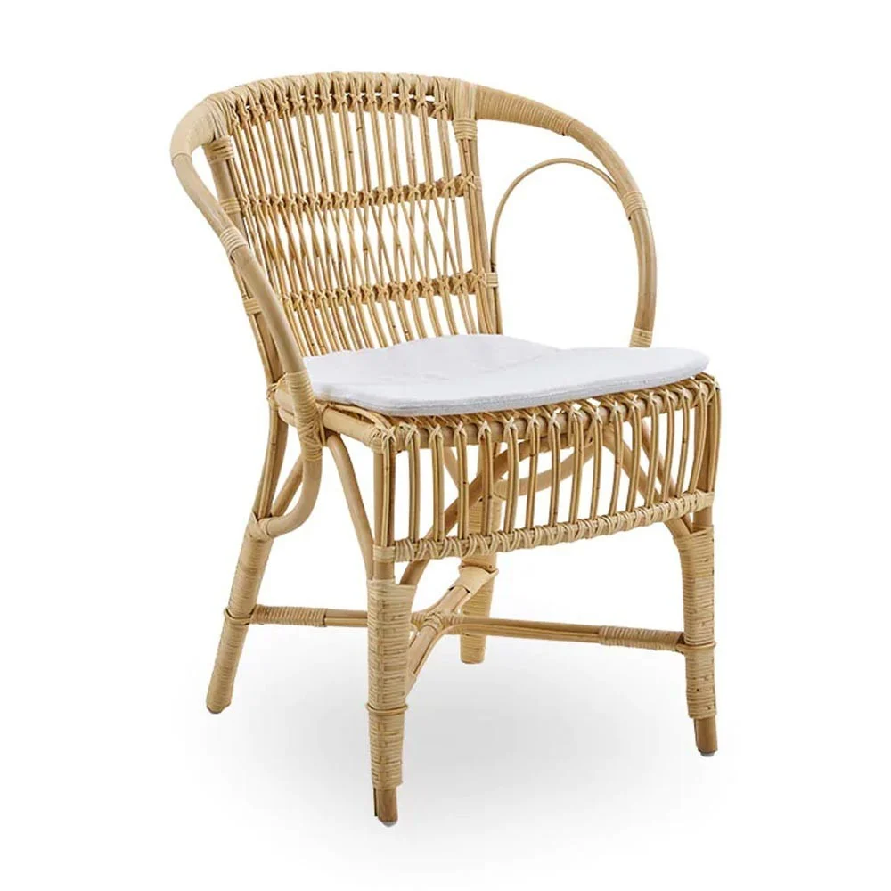 Sedia Robert in rattan naturale