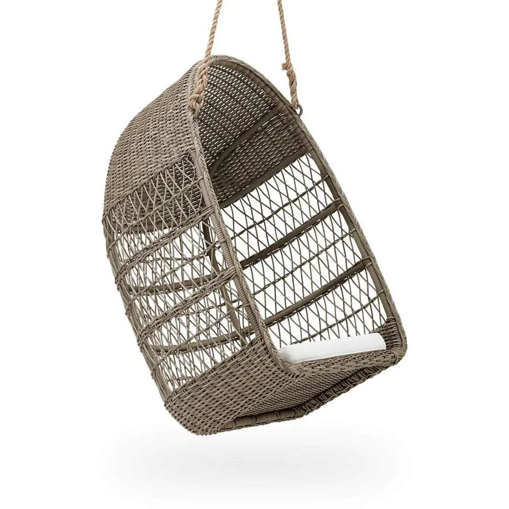 Sedia sospesa Evelyn grigio antico