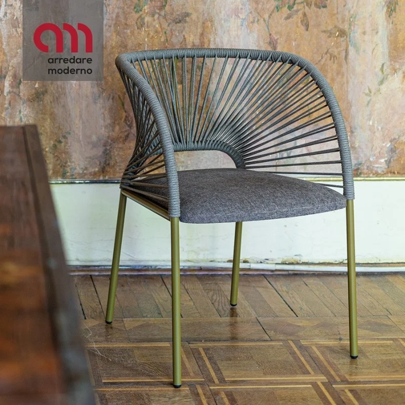 Sedia Yumi Moroso intrecciata