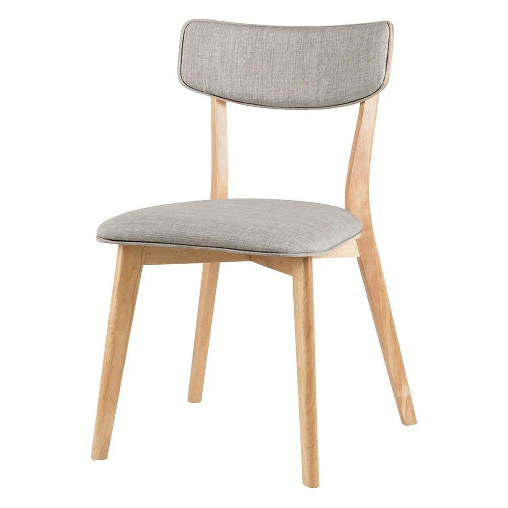 Sedie Anais con struttura in noce o rovere con rivestimento in vari colori