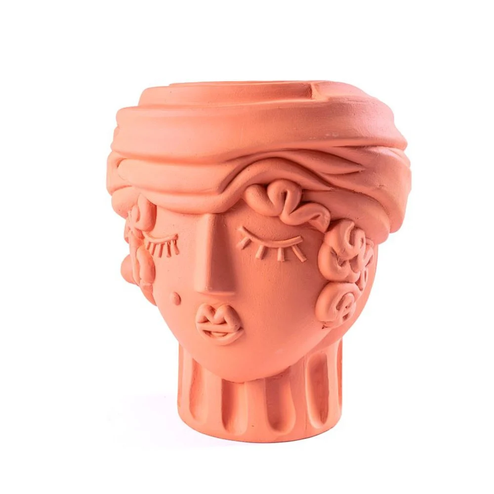 Seletti Magna Grecia vaso in terracotta disponibile in due versioni Woman e Man