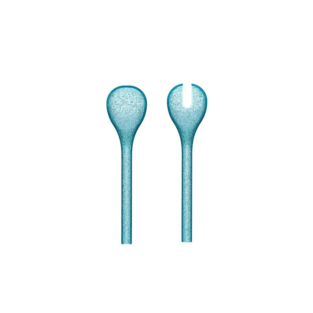 Zani Serafino Posate da Insalata Salad Server Me Synth Metacrilato Turquoise