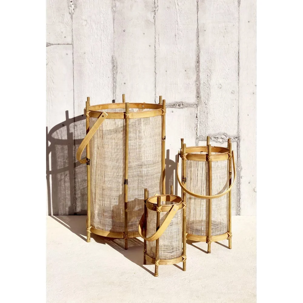 Set di 3 lanterne KASAI - naturale