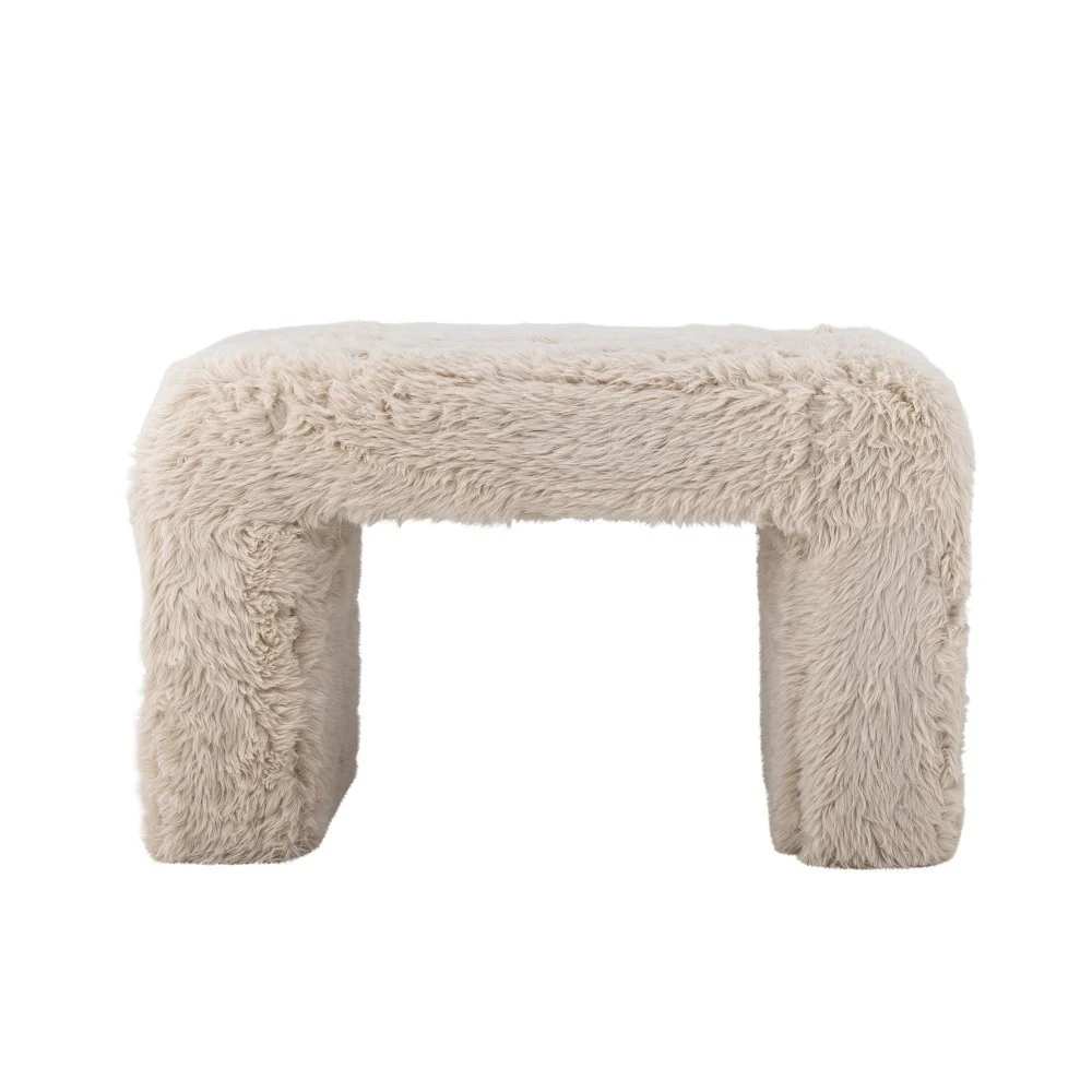 Sgabello Bobbie, natura, poliestere