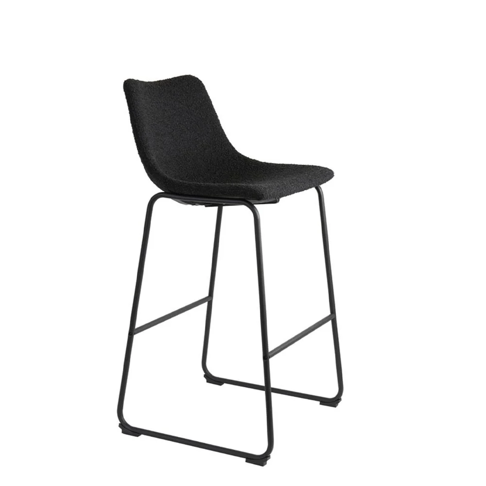Sgabello da bar 47x46x99 cm Jeddo Loop Nero