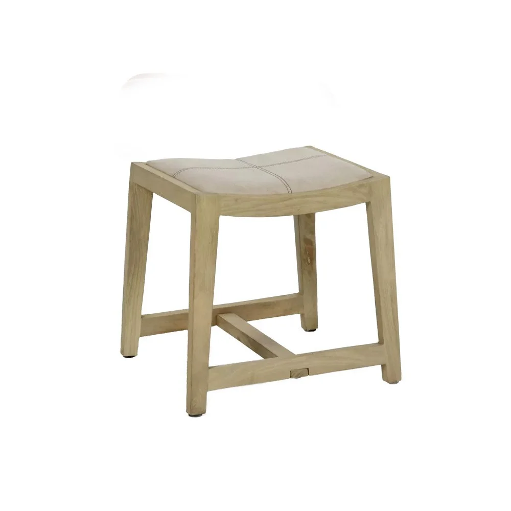 Sgabello Kent L 40 x L 35 x H 45 cm - naturale