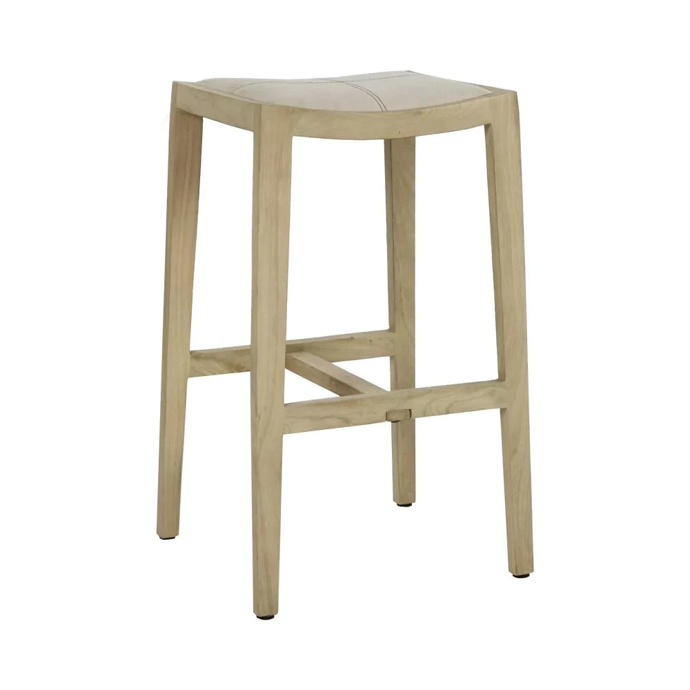 Sgabello Kent L 40 x L 35 x H 76 cm - naturale