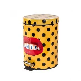 TOILETPAPER HOME PATTUMIERA IN METALLO E PLASTICA SHIT